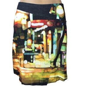 Adventure de Toiles mini abstract multi colour skirt size 42/9